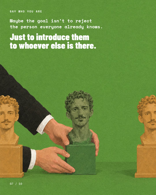Slide 7, in green: introduce them to whoever else is there
