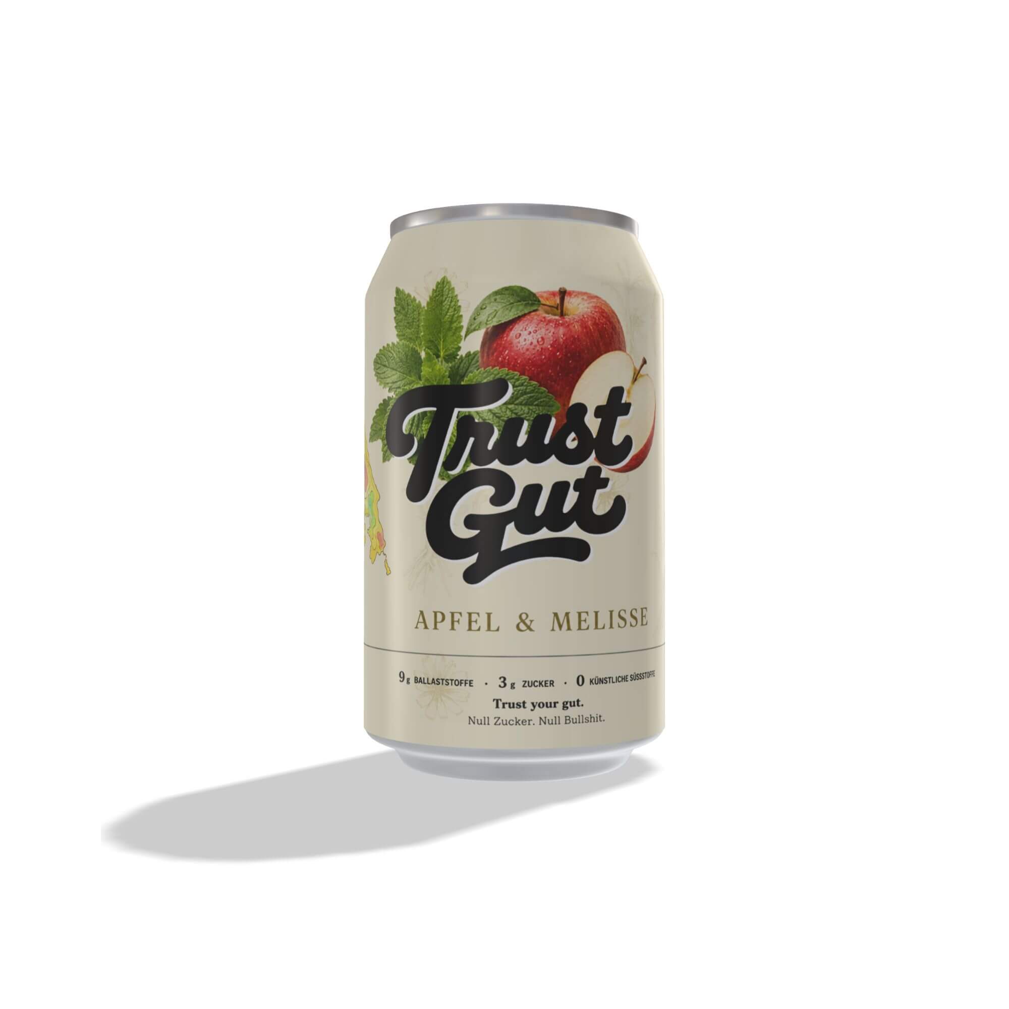 Trust Gut mockup I — family of short 330ml cans